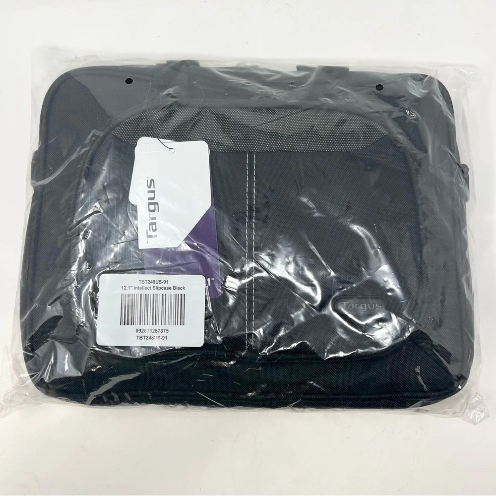 NWT Targus 12.1” Intellect Slim Slipcase Bag Black Laptop Case Organizer